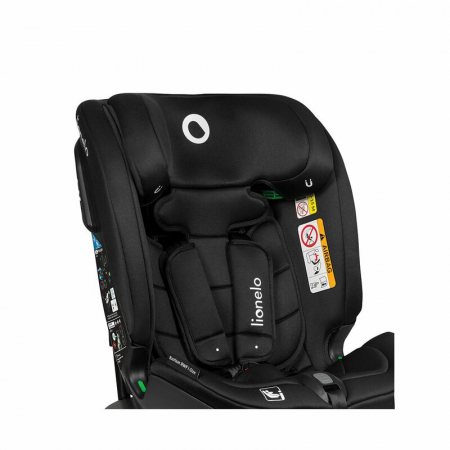 Scaun auto, Lionelo, Bastiaan RWF i-Size, Pozitie de somn, Protectie laterala, Rotire 360 grade, 0-36 Kg, Cu Isofix si Centura Top Tether, Conform cu standardul european de securitate ECE R129, Negru [16]