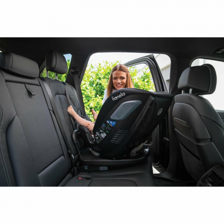 Scaun auto, Lionelo, Bastiaan RWF i-Size, Pozitie de somn, Protectie laterala, Rotire 360 grade, 0-36 Kg, Cu Isofix si Centura Top Tether, Conform cu standardul european de securitate ECE R129, Negru [52]
