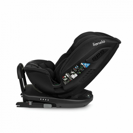 Scaun auto, Lionelo, Bastiaan RWF i-Size, Pozitie de somn, Protectie laterala, Rotire 360 grade, 0-36 Kg, Cu Isofix si Centura Top Tether, Conform cu standardul european de securitate ECE R129, Negru [10]
