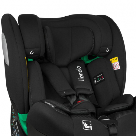 Scaun auto, Lionelo, Braam Air, i-Size, 0-36 Kg, 40-150 cm, Cu isofix si picior de fixare, Protectie laterala, Rotire 360 grade, Ajustare spatar in 5 pozitii, Tetiera reglabila in 14 trepte, Tehnologi [23]