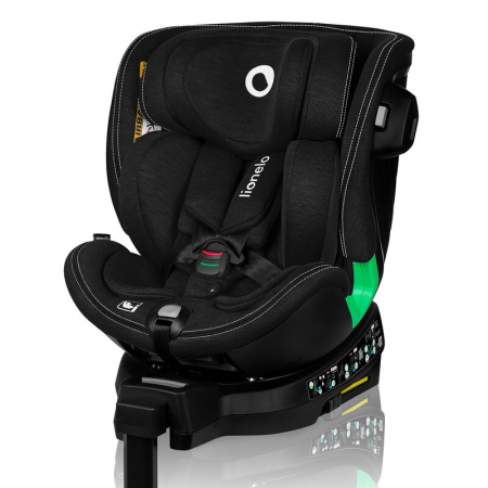 Transport si Relaxare - Scaun auto, Lionelo, Harmony i-Size, Rotire 360 grade, Protectie laterala, Cu spatar reglabil in 5 pozitii, Cu tetiera reglabila in 12 pozitii, 0-36 Kg, 40-150 cm, Cu Isofix, Husa din bambus, Conform 