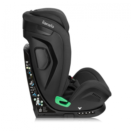 Scaun auto, Lionelo, Harper i-Size, Isofix, Cu centura TopTether, Cu spatar inclinabil in 5 pozitii, Cu tetiera reglabila in 13 pozitii, Cu tehnologie Dri Seat, Instalare cu fata inainte, 9-36 kg, 76- [12]
