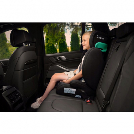 Scaun auto, Lionelo, Hugo i-Size, Universal, Orientare in directia sensului de mers, Reglabil, Conform standardului de securitate R129, 100-150 cm, 4-12 ani, Gri [23]
