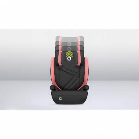 Scaun auto, Lionelo, Hugo i-Size, Universal, Orientare in directia sensului de mers, Reglabil, Conform standardului de securitate R129, 100-150 cm, 4-12 ani, Roz [16]