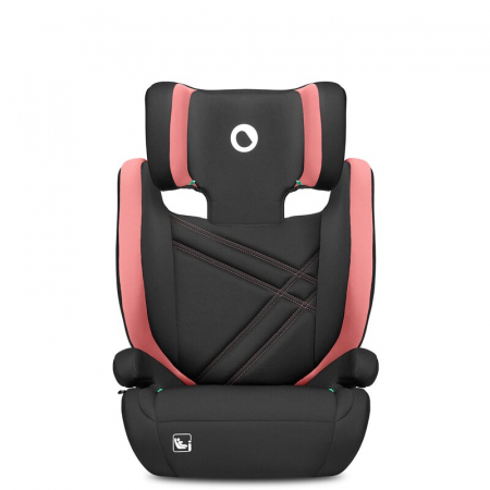 Scaun auto, Lionelo, Hugo i-Size, Universal, Orientare in directia sensului de mers, Reglabil, Conform standardului de securitate R129, 100-150 cm, 4-12 ani, Roz [7]