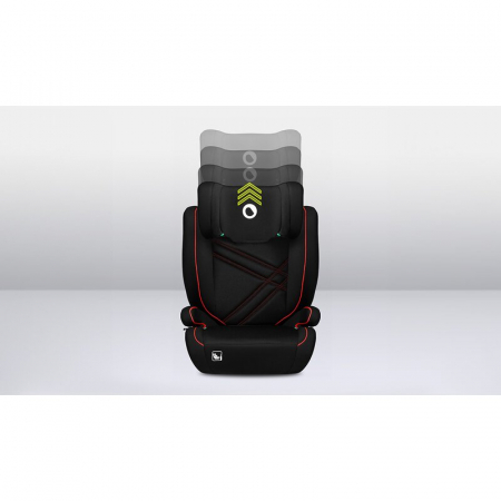 Scaun auto, Lionelo, Hugo i-Size, Universal, Orientare in directia sensului de mers, Reglabil, Conform standardului de securitate R129, 100-150 cm, 4-12 ani, Rosu [16]