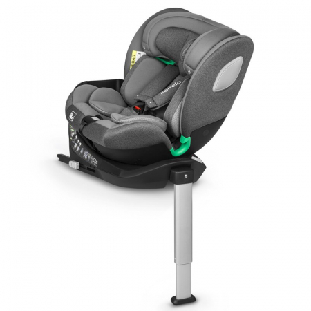Scaun auto, Lionelo, i-Size Braam, 0-36 Kg, 40-150 cm, Cu isofix si picior de fixare, Protectie laterala, Rotire 360 grade, Ajustare spatar in 5 pozitii, Tetiera reglabila in 14 trepte, Conform cu sta [4]
