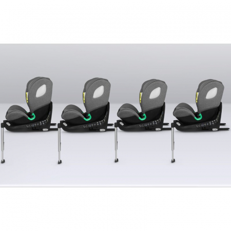 Scaun auto, Lionelo, i-Size Braam, 0-36 Kg, 40-150 cm, Cu isofix si picior de fixare, Protectie laterala, Rotire 360 grade, Ajustare spatar in 5 pozitii, Tetiera reglabila in 14 trepte, Conform cu sta [31]