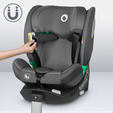 Scaun auto, Lionelo, i-Size Braam, 0-36 Kg, 40-150 cm, Cu isofix si picior de fixare, Protectie laterala, Rotire 360 grade, Ajustare spatar in 5 pozitii, Tetiera reglabila in 14 trepte, Conform cu sta [37]
