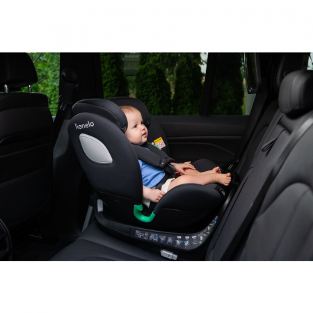 Scaun auto, Lionelo, i-Size Braam, 0-36 Kg, 40-150 cm, Cu isofix si picior de fixare, Protectie laterala, Rotire 360 grade, Ajustare spatar in 5 pozitii, Tetiera reglabila in 14 trepte, Conform cu sta [49]