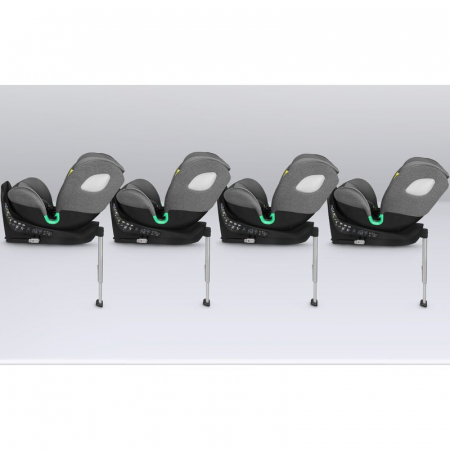 Scaun auto, Lionelo, i-Size Braam, 0-36 Kg, 40-150 cm, Cu isofix si picior de fixare, Protectie laterala, Rotire 360 grade, Ajustare spatar in 5 pozitii, Tetiera reglabila in 14 trepte, Conform cu sta [32]