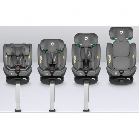 Scaun auto, Lionelo, i-Size Braam, 0-36 Kg, 40-150 cm, Cu isofix si picior de fixare, Protectie laterala, Rotire 360 grade, Ajustare spatar in 5 pozitii, Tetiera reglabila in 14 trepte, Conform cu sta [45]