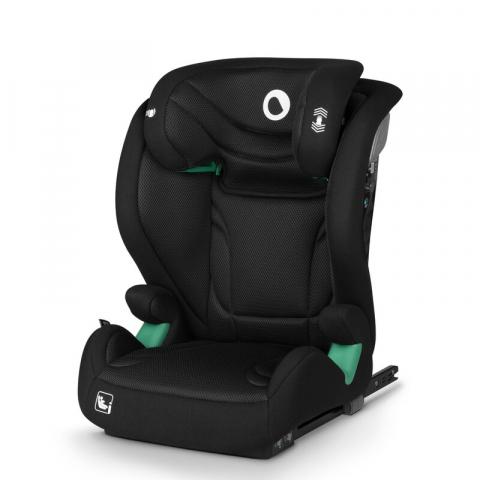 Scaune inaltatoare - Scaun auto, Lionelo, i-Size Igo, 100- 150 cm, Cu isofix, Protectie laterala, Ajustare spatar in 2 pozitii, Tetiera Tri-Guard reglabila in 11 pozitii, Conform cu standardul european de securitate R129,