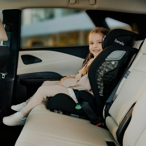 Scaun auto, Lionelo, i-Size Igo, 100- 150 cm, Cu isofix, Protectie laterala, Ajustare spatar in 2 pozitii, Tetiera Tri-Guard reglabila in 11 pozitii, Conform cu standardul european de securitate R129, [5]