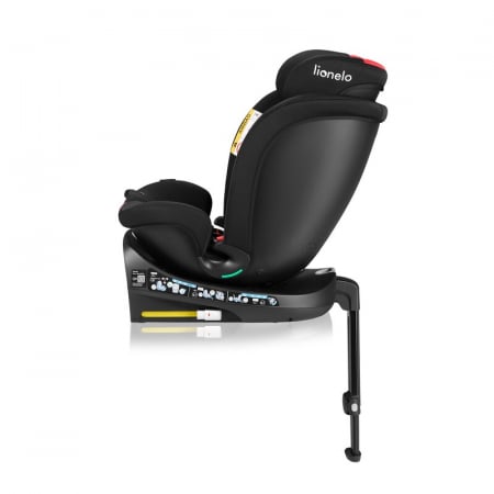 Scaun auto, Lionelo, i-Size Navy, 0-36 Kg, 40-150 cm, Cu isofix si picior de fixare, Protectie laterala, Rotire 360 grade, Ajustare spatar in 4 pozitii, Tetiera reglabila in 11 trepte, Conform cu R129 [13]