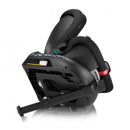 Scaun auto, Lionelo, i-Size Navy, 0-36 Kg, 40-150 cm, Cu isofix si picior de fixare, Protectie laterala, Rotire 360 grade, Ajustare spatar in 4 pozitii, Tetiera reglabila in 11 trepte, Conform cu R129 [18]