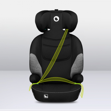 Scaun auto, Lionelo, Lars i-Size, Cu tetiera reglabila in 10 pozitii, Cu pozitionare spre sensul de mers, 15-36 Kg, 100-150 cm, Conform cu standardul european de securitate ECE R129/03, Negru/Gri [13]