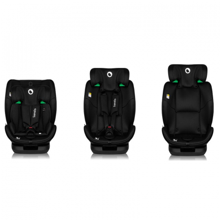 Scaun auto, Lionelo, Lavender I-size, Isofix, Cu centura TopTether, Cu spatar inclinabil in 5 pozitii, Cu tetiera reglabila in 13 pozitii, Instalare cu fata inainte, 9-36 Kg, 76-150 cm, Conform cu ECE [16]