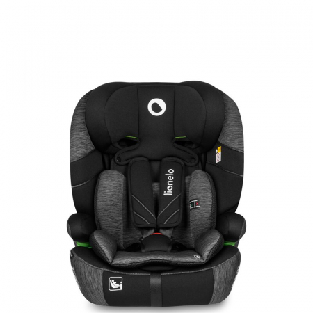 Scaun auto, Lionelo, Levi One i-Size, Universal, Instalare FWF, Cu tetiera reglabila in 10 pozitii, Cu spatar detasabil, 76-150 cm, Conform cu R129, Gri [5]