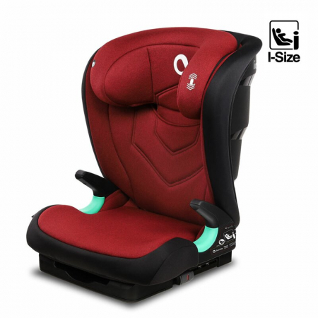 Scaun auto, Lionelo, Neal Burgundy, Spatar reglabil, Baza i-size, 15-36 Kg, cu Isofix, Conform cu standardul european de securitate ECE R129, Rosu [3]