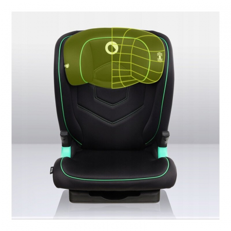 Scaun auto, Lionelo, Neal Onix, Spatar reglabil, Baza i-size, 15-36 Kg, cu Isofix, Conform cu standardul european de securitate ECE R129, Negru [22]