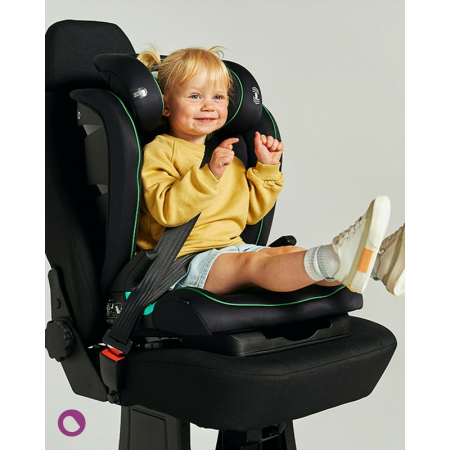 Scaun auto, Lionelo, Neal Onix, Spatar reglabil, Baza i-size, 15-36 Kg, cu Isofix, Conform cu standardul european de securitate ECE R129, Negru [7]