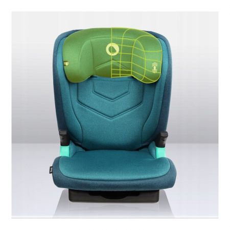 Scaun auto, Lionelo, Neal Turquoise, Spatar reglabil, Baza i-size, 15-36 Kg, cu Isofix, Conform cu standardul european de securitate ECE R129, Verde [24]