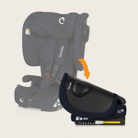 Scaun auto pliabil, Lionelo, Nelly, i-Size, 76- 150 cm, Tetiera reglabila in 15 pozitii, Spatar reglabil in 4 pozitii, Sisteme de fixare Isofix si Top Tether, Sezut lat si confortabil, Conform cu ECE  [35]