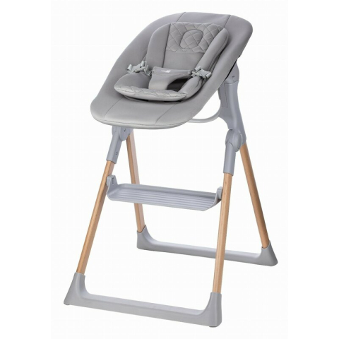 Scaun de masa 2 in 1, FreeON, Flexi Grow, Transformabil, Pliabil, Contine 2 accesorii, 0 luni +, Gri [1]