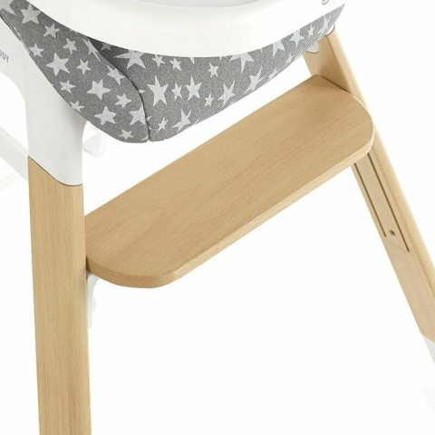 Scaun de masa evolutiv Woody, Jane, De la 6 luni la 8 ani, Din lemn, Husa lavabila, Conform cu EN 14988:2017 + A1:2020 si EN 17191:2021, Botanic [6]