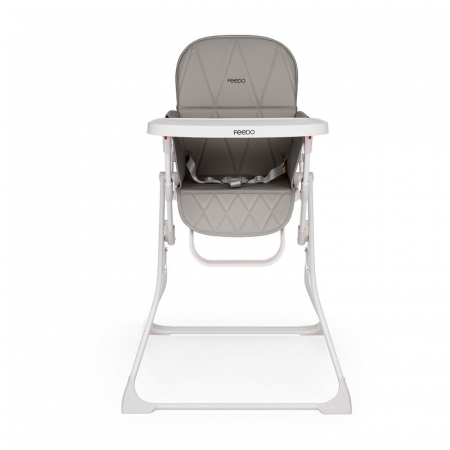 Scaun de masa, Feedo, Bite, Pliabil, Pana la 15 kg, Aspect elegant, Suport de picioare ajustabil, Cu tavita detasabila, 6- 36 luni, Conform cu EN14988-2:2006+A1:2012, Cappuccino [1]