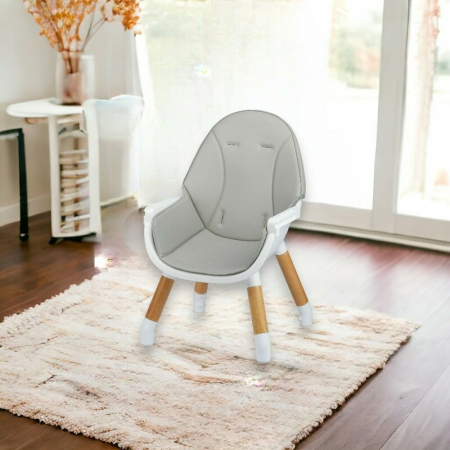 Scaun de masa, FreeON, Eos, 3 in 1, Multifunctional, Cu tavita reglabila si detasabila, Conform cu standardul european de securitate EN 14988:2017+A1:2020, Grey [13]