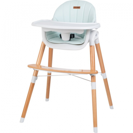 Scaun de masa, FreeON, Tin, 2 in 1 reglabil, Cu tavita si husa detasabile, Suport pentru picioare reglabil, Conform cu standardul european de securitate EN 14988:2017+A1:2020, Light Green [1]