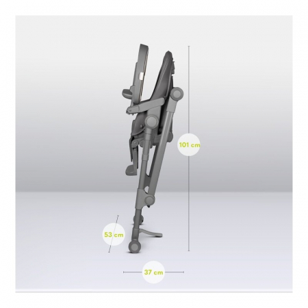 Scaun de masa, Lionelo, Cora Plus, Multifunctional, Reglabil in 4 pozitii pe inaltime, Spatar reglabil in 3 pozitii, Cu bara de jucarii, Pliabil, Conform cu standardul european de securitate EN14988,  [24]
