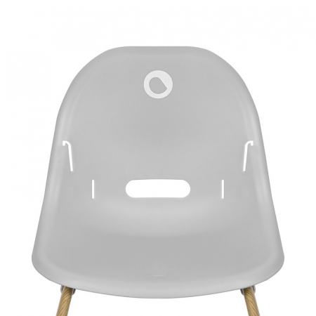 Scaun de masa, Lionelo, Dalia, 2 in 1, Transformabil, Cu 2 suporturi pentru picioare, Cu tavita detasabila, Sustine 60 kg, 6 luni+, Conform cu EN14988, Gri [6]