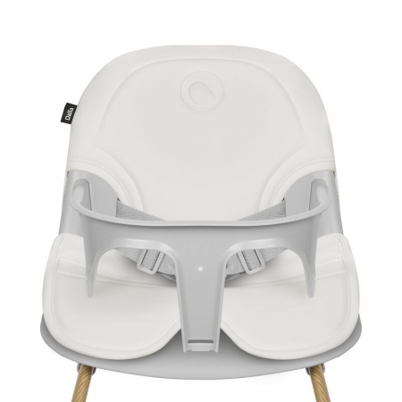 Scaun de masa, Lionelo, Dalia, 2 in 1, Transformabil, Cu 2 suporturi pentru picioare, Cu tavita detasabila, Sustine 60 kg, 6 luni+, Conform cu EN14988, Gri [7]