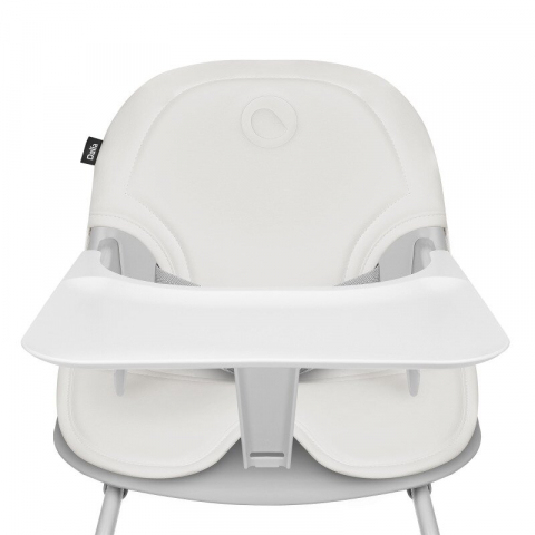 Scaun de masa, Lionelo, Dalia, 2 in 1, Transformabil, Cu 2 suporturi pentru picioare, Cu tavita detasabila, Sustine 60 kg, 6 luni+, Conform cu EN14988, Gri Stone [16]