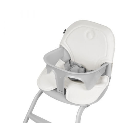 Scaun de masa, Lionelo, Dalia, 2 in 1, Transformabil, Cu 2 suporturi pentru picioare, Cu tavita detasabila, Sustine 60 kg, 6 luni+, Conform cu EN14988, Gri Stone [14]