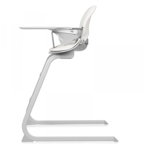 Scaun de masa, Lionelo, Dalia, 2 in 1, Transformabil, Cu 2 suporturi pentru picioare, Cu tavita detasabila, Sustine 60 kg, 6 luni+, Conform cu EN14988, Gri Stone [6]
