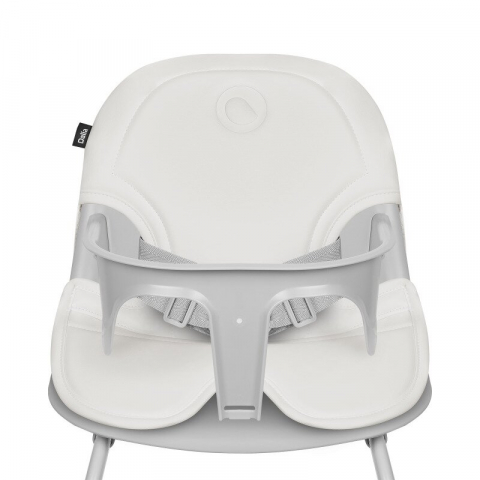Scaun de masa, Lionelo, Dalia, 2 in 1, Transformabil, Cu 2 suporturi pentru picioare, Cu tavita detasabila, Sustine 60 kg, 6 luni+, Conform cu EN14988, Gri Stone [17]