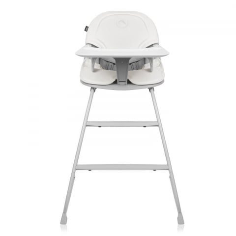 Scaun de masa, Lionelo, Dalia, 2 in 1, Transformabil, Cu 2 suporturi pentru picioare, Cu tavita detasabila, Sustine 60 kg, 6 luni+, Conform cu EN14988, Gri Stone [10]