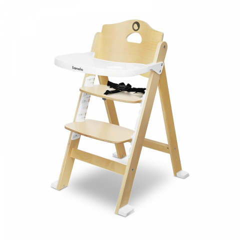 Mobilier si Lenjerie - Scaun de masa, Lionelo, Floris, 3 in 1, Din Lemn, Transformabil, Reglabil in inaltime in 4 pozitii, Suport de picioare reglabil in 4 pozitii, Natur