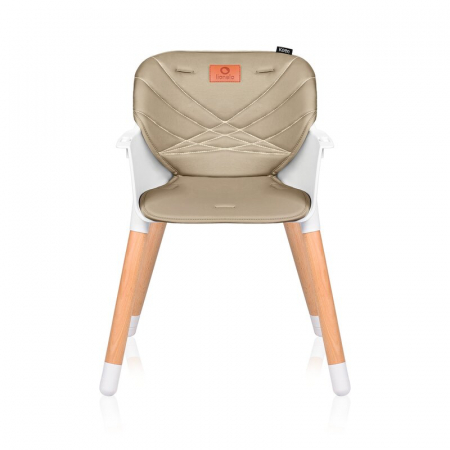 Scaun de masa, Lionelo, Koen, Din fag, 2 in 1, Transformabil, Sustine 30 kg, 6 luni+, Conform cu standardul european de securitate EN14988, Bej [7]