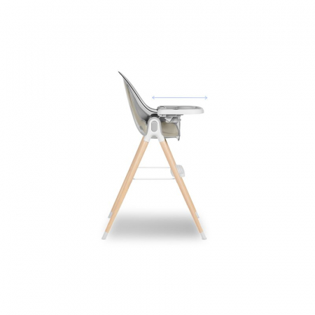 Scaun de masa, Lionelo, Maya, 2 in 1, Transformabil, 3 pozitii de inclinare, Conform cu standardele europeane de securitate EN14988, EN12790, White [7]