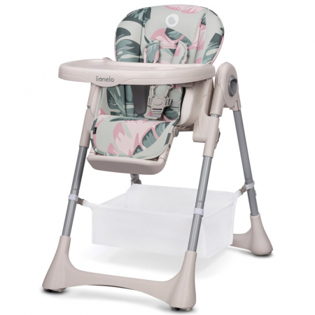 Mobilier si Lenjerie - Scaun de masa, Lionelo, Zanna, Reglabil, 4 Pozitii pe inaltime, Spatar reglabil in 3 pozitii, Pliabil, din Metal, Conform cu standardul european de securitate EN14988, Roz