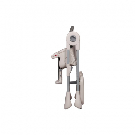 Scaun de masa, Lionelo, Zanna, Reglabil, 4 Pozitii pe inaltime, Spatar reglabil in 3 pozitii, Pliabil, din Metal, Conform cu standardul european de securitate EN14988, Gri [18]