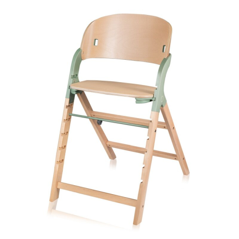 Scaun de masa multifunctional Megan, Lionelo, Din lemn de fag, 6 luni- adult, Reglabil pe inaltime, Husa impermeabila, Tavita silicon, Suport de picioare reglabil, Greutate maxima 110 Kg, Verde [11]