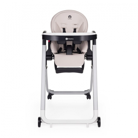 Mobilier si Lenjerie - Scaun de masa, Petite&Mars, Tasty, Multifunctional, Pana la 15 kg, Reglabil pe inaltime in 7 pozitii, Spatar reglabil pana la 175 grade, Suport picioare si tavita reglabile, Cu roti, Aluminiu, Jasmine