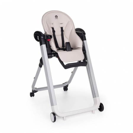 Scaun de masa, Petite&Mars, Tasty, Multifunctional, Pana la 15 kg, Reglabil pe inaltime in 7 pozitii, Spatar reglabil pana la 175 grade, Suport picioare si tavita reglabile, Cu roti, Aluminiu, Jasmine [4]