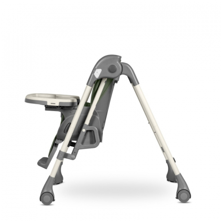 Scaun de masa si balansoar, Lionelo, Laurice, 2 in 1, Transformabil, Multifunctional, Inaltime si spatar reglabile, Cu melodii de leagan, 0 luni+, Conform cu standardele europene de securitate EN 1498 [25]